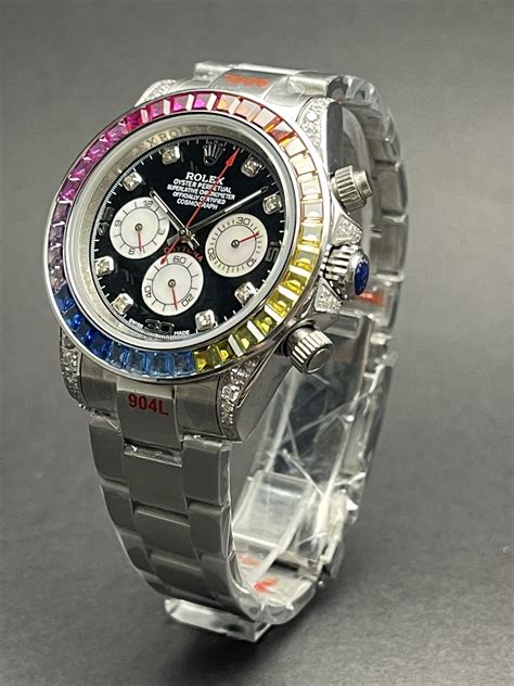 reloj rolex daytona rainbow|rolex daytona rainbow 2022.